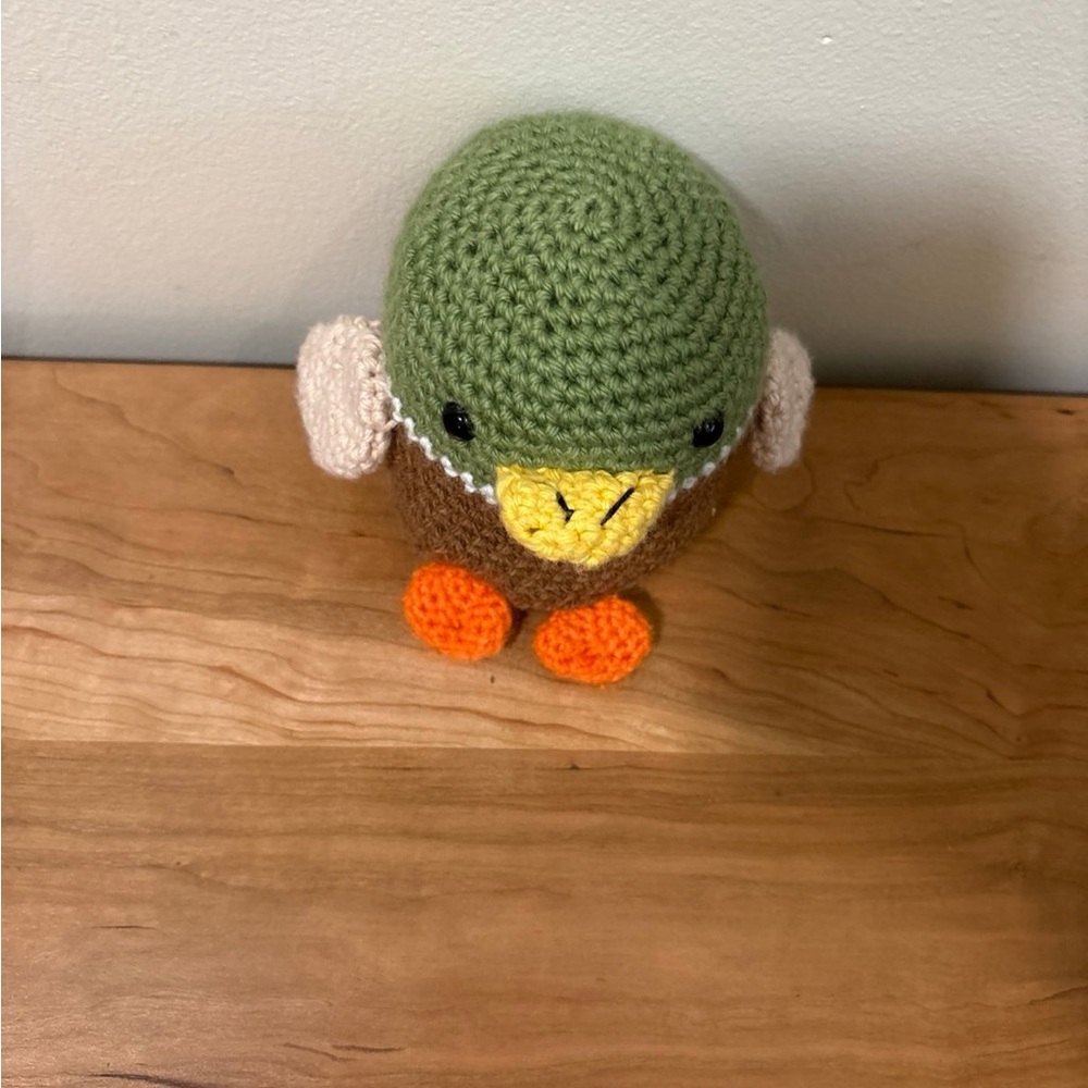 Handmade Crocheted Duck/Mallard Plush Toy - Picture 2 of 4